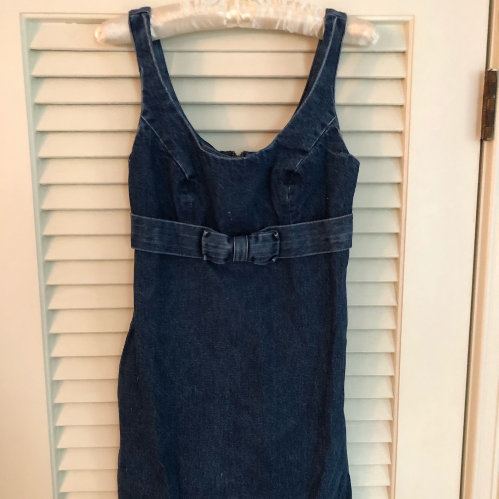 Vintage Guess by Georges Marciano Medium Wash Denim Bodycon Dress